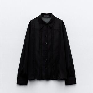 Zara sheer shirt new with tags size M